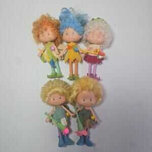 Vintage Herself The Elf Dolls Bundle - 5 Dolls - RARE HTF